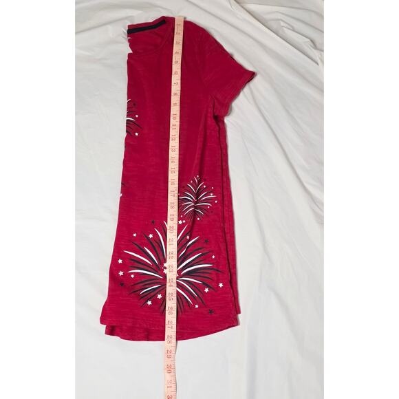 Kim Rogers Tee Women's Size S Red White Blue Patriotic Fireworks Sparkle - Picture 5 of 6